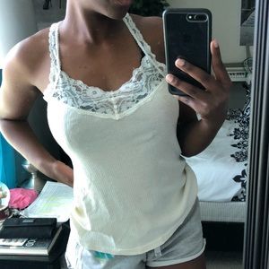 Cream Tank Top